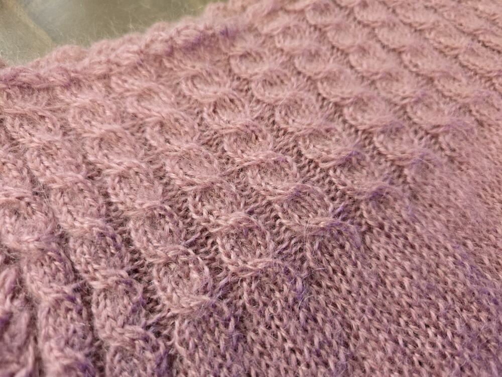 Hand Knit Alpaca Wool Sleeveless Vest Tank Pink